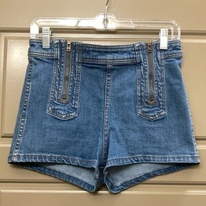 free people jean shorts